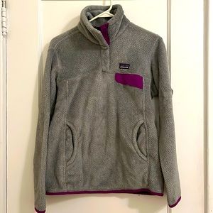 Grey and purple fleece Patagonia.